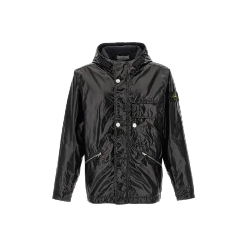 STONE ISLAND SS25 Куртки и Пальто Мужской Черный