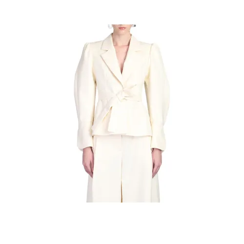 ROCHAS Бизнес-костюм Пальто Женское Бежевое