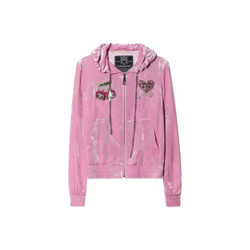 TCH Розовый Женские Бархатные Куртки