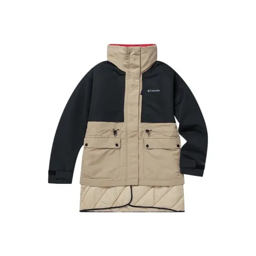 Columbia совместный бренд Хлопковый пуховик женский коричневый