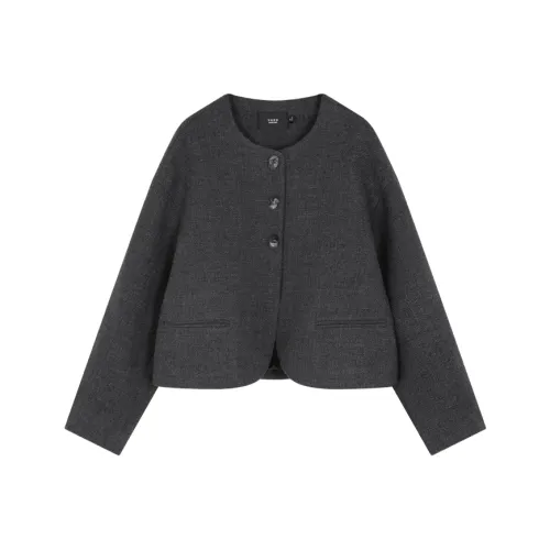 Mo Han Yi Mei Укороченная куртка женская темно-серый