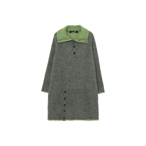 Yohji Yamamoto Ground Y FW23 Пальто Женское Серое