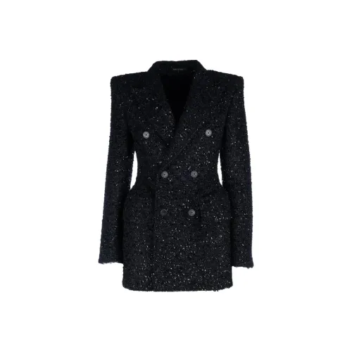 Balenciaga Бизнес Костюм Пальто Стандартное Женское Черное