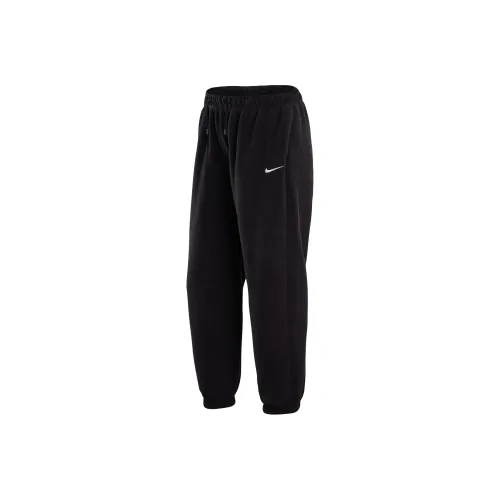 NIKE Черные Женские Вязаные Тренировочные Брюки