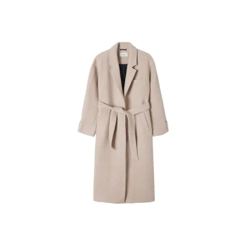 AMERICAN VINTAGE A.M FW24 Пальто NADABOW Пальто Женское MASTIC Custard