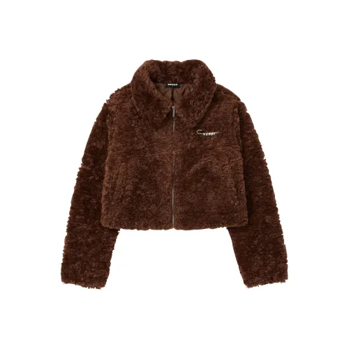 Nerdy Коричневый Женские Бархатные Куртки