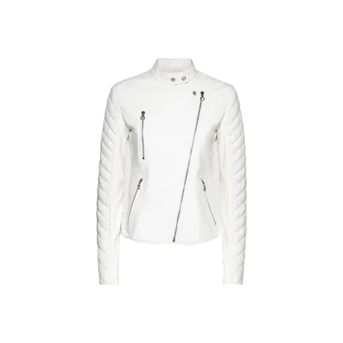 FERRAGAMO FW22 Кожа Куртка Женская Белая