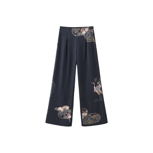 JI CHENG Широкие брюки Повседневные брюки Женские