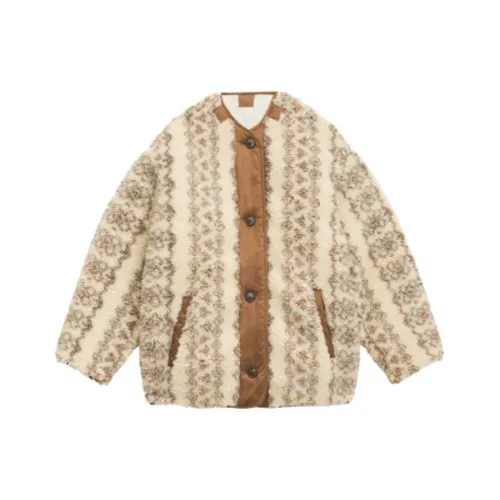 ISABEL MARANT ETOILE FW24 Хлопковый пуховик Женский Коричневый