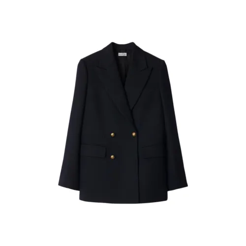 Burberry FW24 Шерсть Tailored Бизнес Костюм Женские Marine