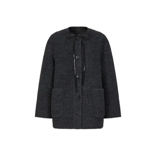 JZ. ANNAKRO Пальто Женское Черное Серое
