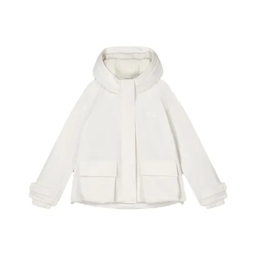 FILA x V A BOWUGUAN LIANMINGKUAN Хлопковый пуховик женский облачно-белый