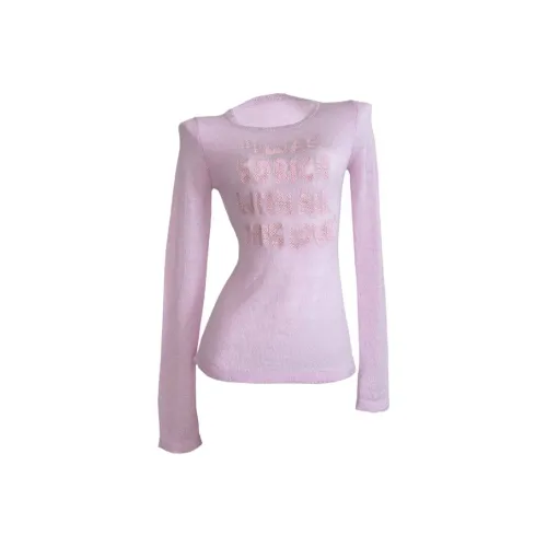 Icicofficial Трикотаж Женский Светло-Розовый Трикотаж