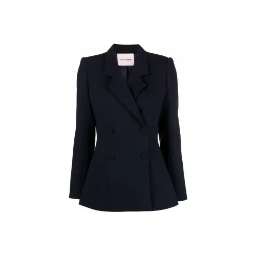 STYLAND Бизнес-костюм пальто женский синий