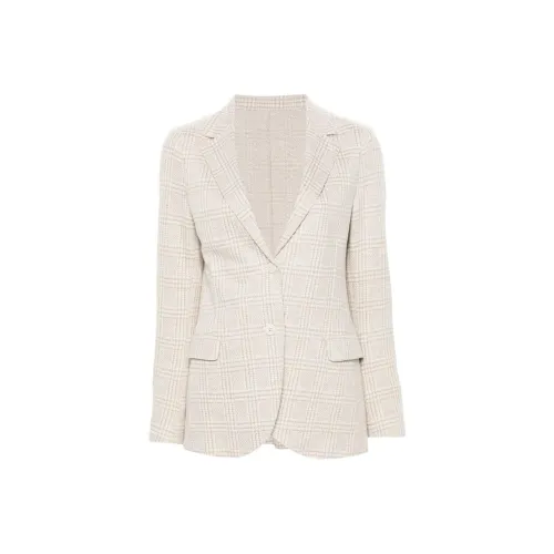 Eleventy FIRSTCLASS Made IN Italy SS24 Бизнес Костюм Пальто Женское Песочно-бежевый