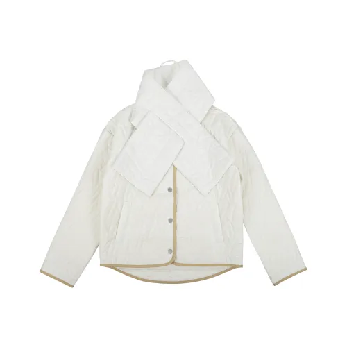 New Balance Сливочный Женские Объёмные Куртки (Пуфы)