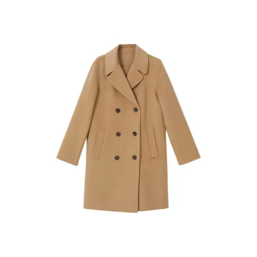 Yiner Верблюжий Женское Пальто