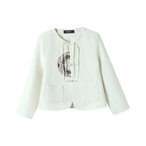 MKBY Cropped Coat Women's Beige Apricot