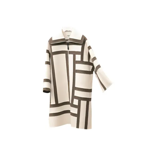 HERMES Серый белый Женские бархатные куртки