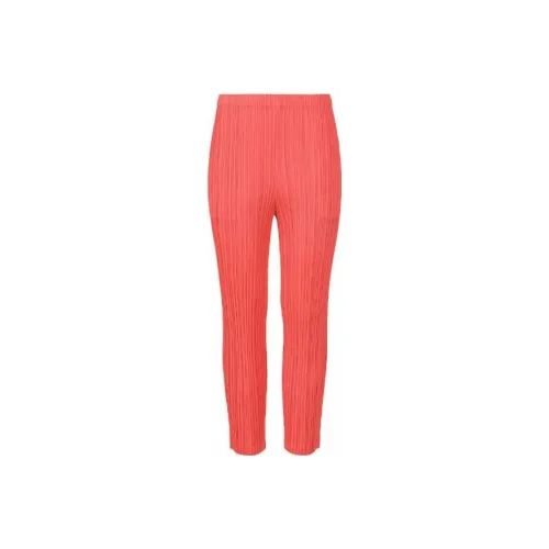 PLEATS PLEASE ISSEY MIYAKE Розовые Женские Повседневные Брюки