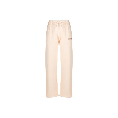 Off Белый светло-розовый Женские Вязаные Спортивные брюки