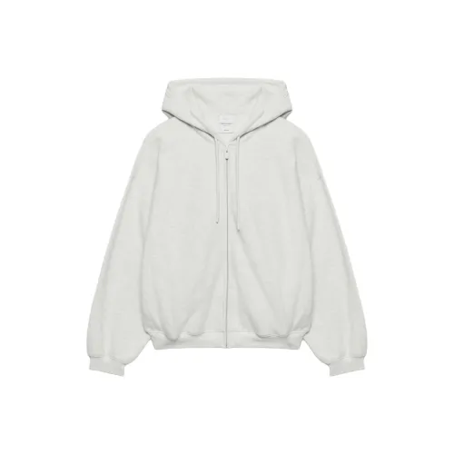 Aritzia Cozy Sweatfleece Mega Zip Толстовка Толстовка Женские Heather Cloud Белый Heather Cloud Белый