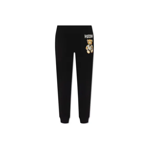 MOSCHINO Черные Женские Повседневные Брюки