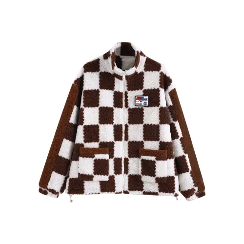 OAKAO Хлопковый пуховик унисекс коричневый