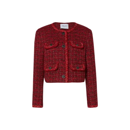 TAMMY TANGS Укороченная куртка женская красная