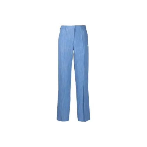 Off Белый SS21 Синий Женские Повседневные Брюки