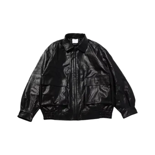 FREAK'S STORE CO-BRAND Черные Мужские Кожаные Куртки