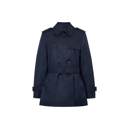 COACH Тренчкот Женский Морской Синий