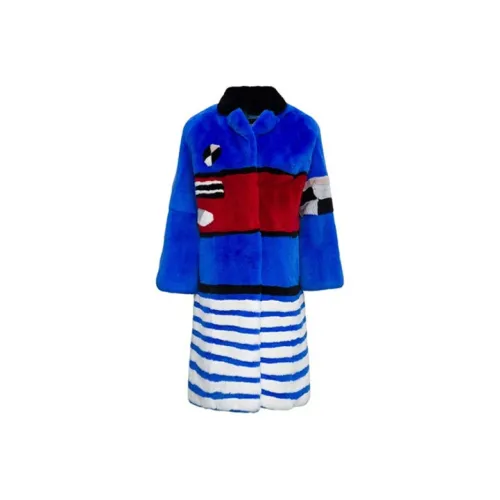 Рамка Синий Женские Меховые изделия