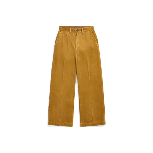 Polo Ralph Lauren FW24 Повседневные брюки Женские Коричнево-желтые
