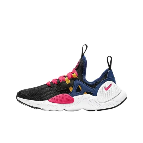 Nike Huarache Edge Slip-Resistant Abrasion-Resistant Low Top Kids Lifestyle Shoes Black Blue Teenagers