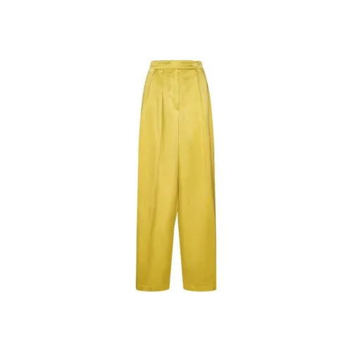 DRIES VAN NOTEN Желтые Женские Повседневные Брюки