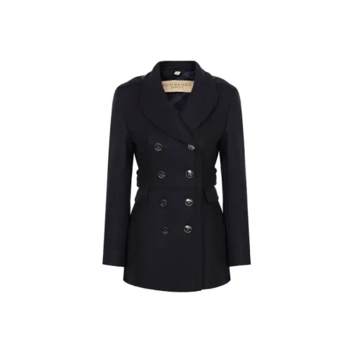 Burberry Пальто Женское Синий Черный