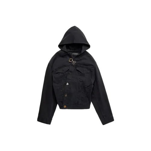 Balenciaga SS23 Denim Jacket Regular Fit Women's Black Баленсиага SS23 Деним Куртка Стандартный крой Женский Черный