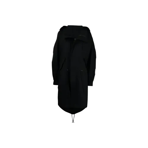 Yohji Yamamoto Черный Женский Тренч