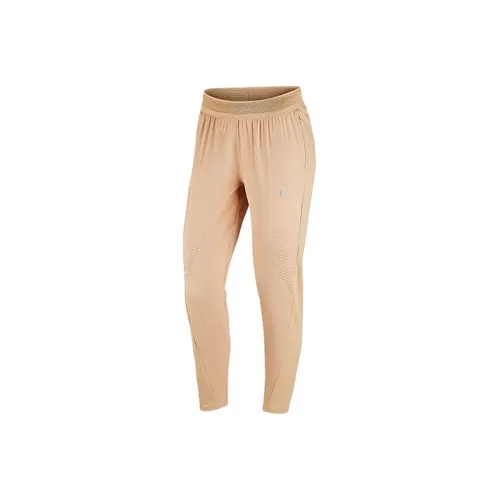 NIKE Коричневые Женские Вязаные Тренировочные Брюки
