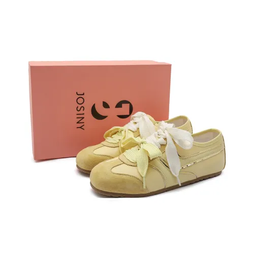 JOSINY Амортизирующий Противоскользящий Износостойкий Дышащий и Легкий Повседневная обувь Женская Желтая