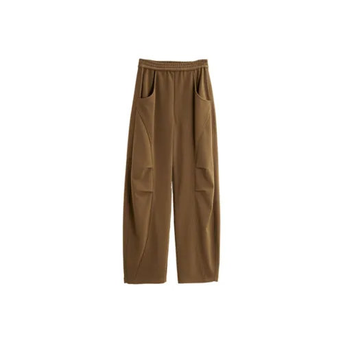 ELLE Повседневные брюки женские хаки