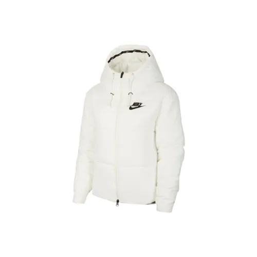 Nike Sportswear Хлопковый пуховик Зимний Женский Парус Белый