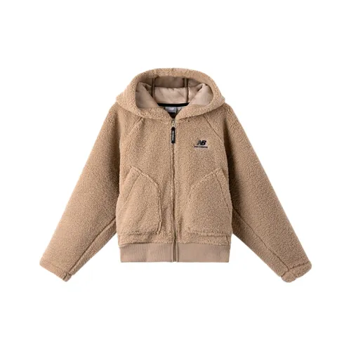 New Balance Коричневые Женские Бархатные Куртки