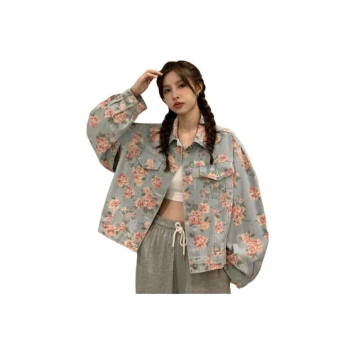 EOEI SS24 Denim Jacket Women's Blue