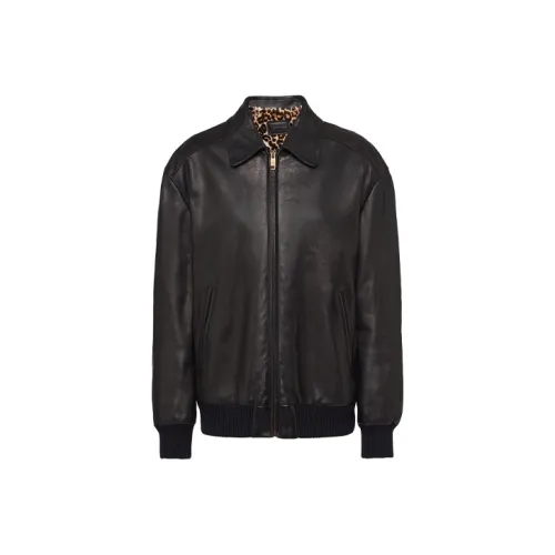 PRADA Черные Женские Кожаные Куртки