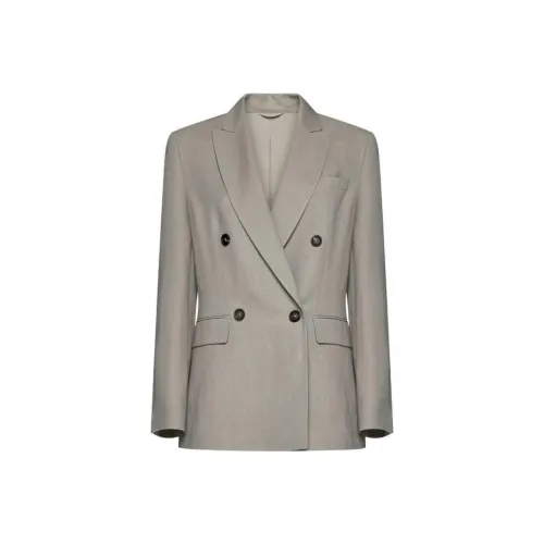 BRUNELLO CUCINELLI SS24 Бизнес-костюм Женский Джекфрутовый цвет