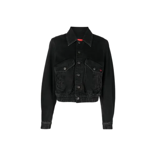 DIESEL Черное Женское Короткое Пальто