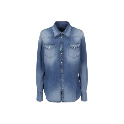 DSQUARED 2 Синие Женские Джинсовые Куртки