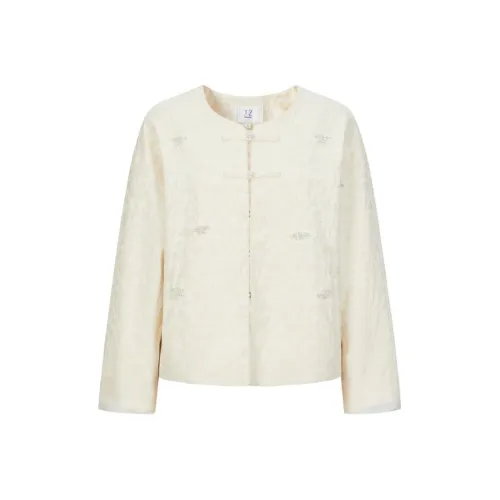 JZ. ANNAKRO Cropped Jacket Women's Ecru JZ. ANNAKRO Укороченная куртка женская экрю